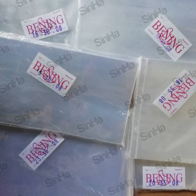 Plastik PP 08 ( 15x25 / 15x30 / 18x30 / 18x35 / 20x35 / 23x35 )