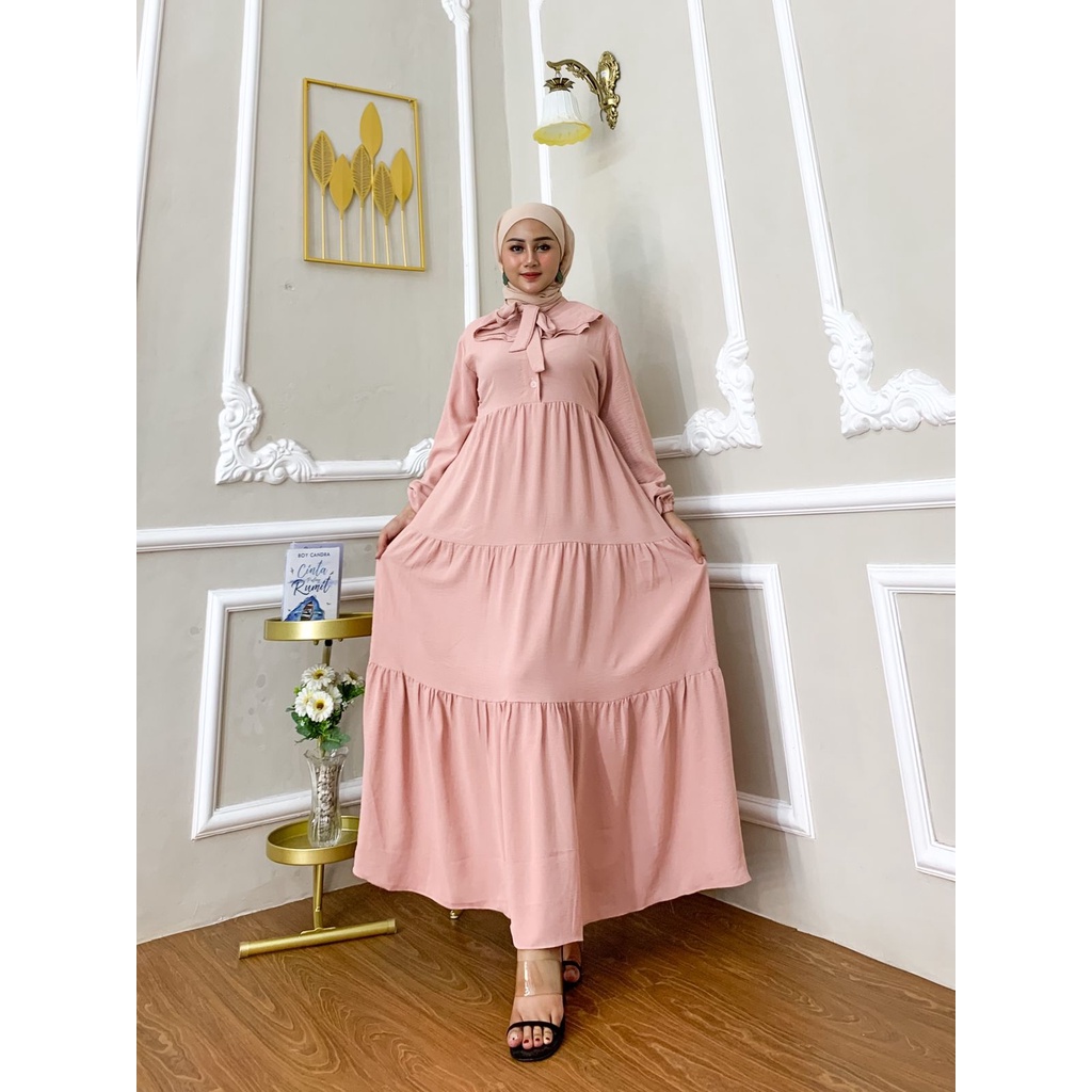 DRESS ASYIMI / Gamis wanita murah  / Dress Muslim wanita / Maxy dress muslim/ Gamis Wanita busui friendly / Gamis Wanita crinkle/ Gamis murah /  Dress wanita muslim/ Dress wanita LD105