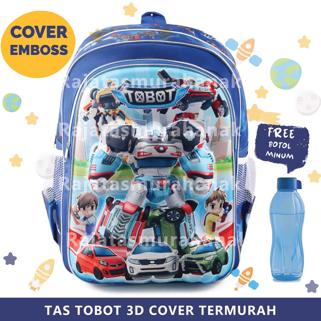 TERMURAH MOTIF TIMBUL - TAS ANAK TOBOT / TAS TOBOT / TAS KARAKTER TOBOT / TAS ANAK SD Tas Anak Robot