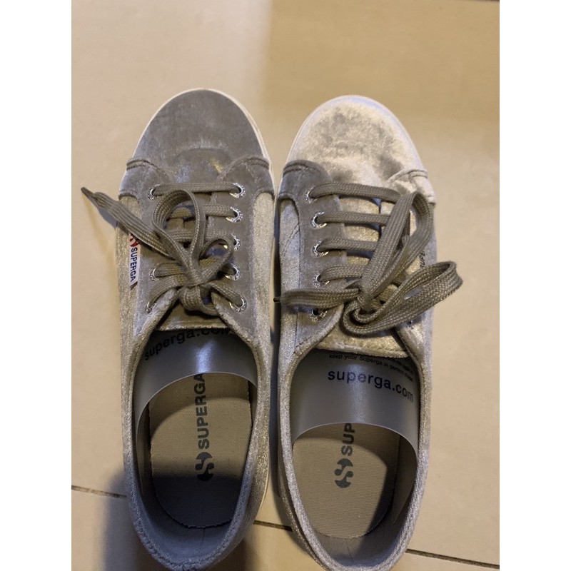 Superga velvet lt grey tortora