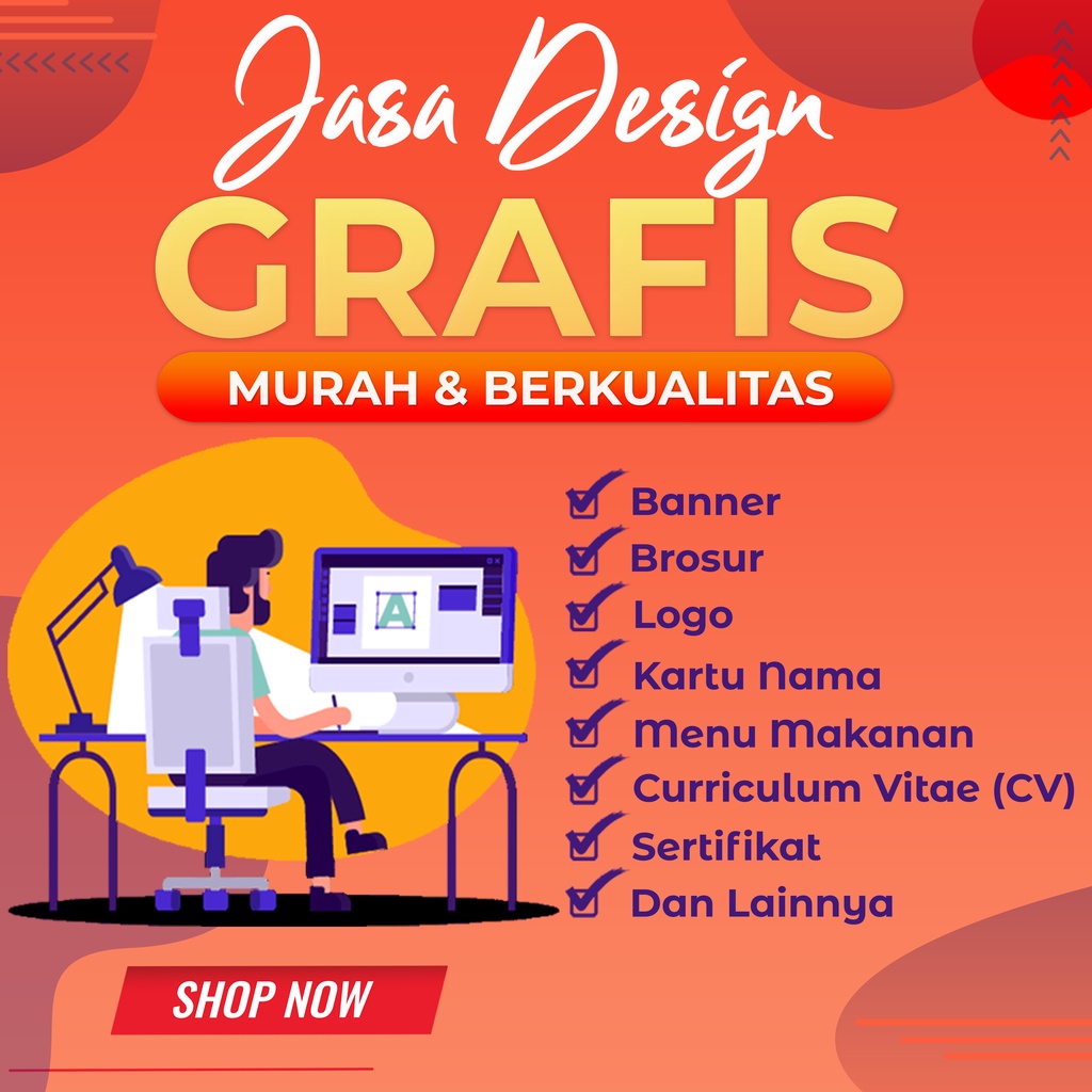 Jasa Desain Logo, Banner, X banner, Poster, CV, Brosur, Sertifikat, Kartu Nama, Termurah