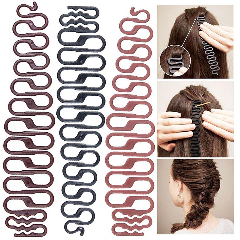 Needway Braiders Wanita DIY Menenun Rambut Artefak French Wave Braid Clip Fishbone Rambut Kepang Hair Braider