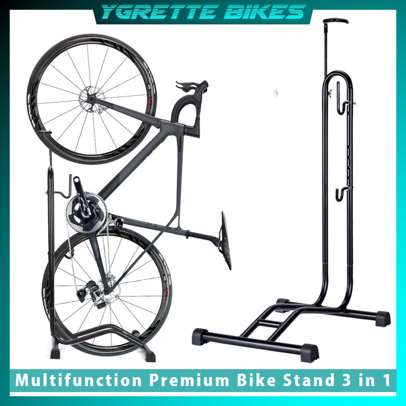 YGRETTE - STAND PARKIR SEPEDA 3 IN 1 PREMIUM IMPORT BIKE STAND PARKING RACK JAGANG DISPLAY