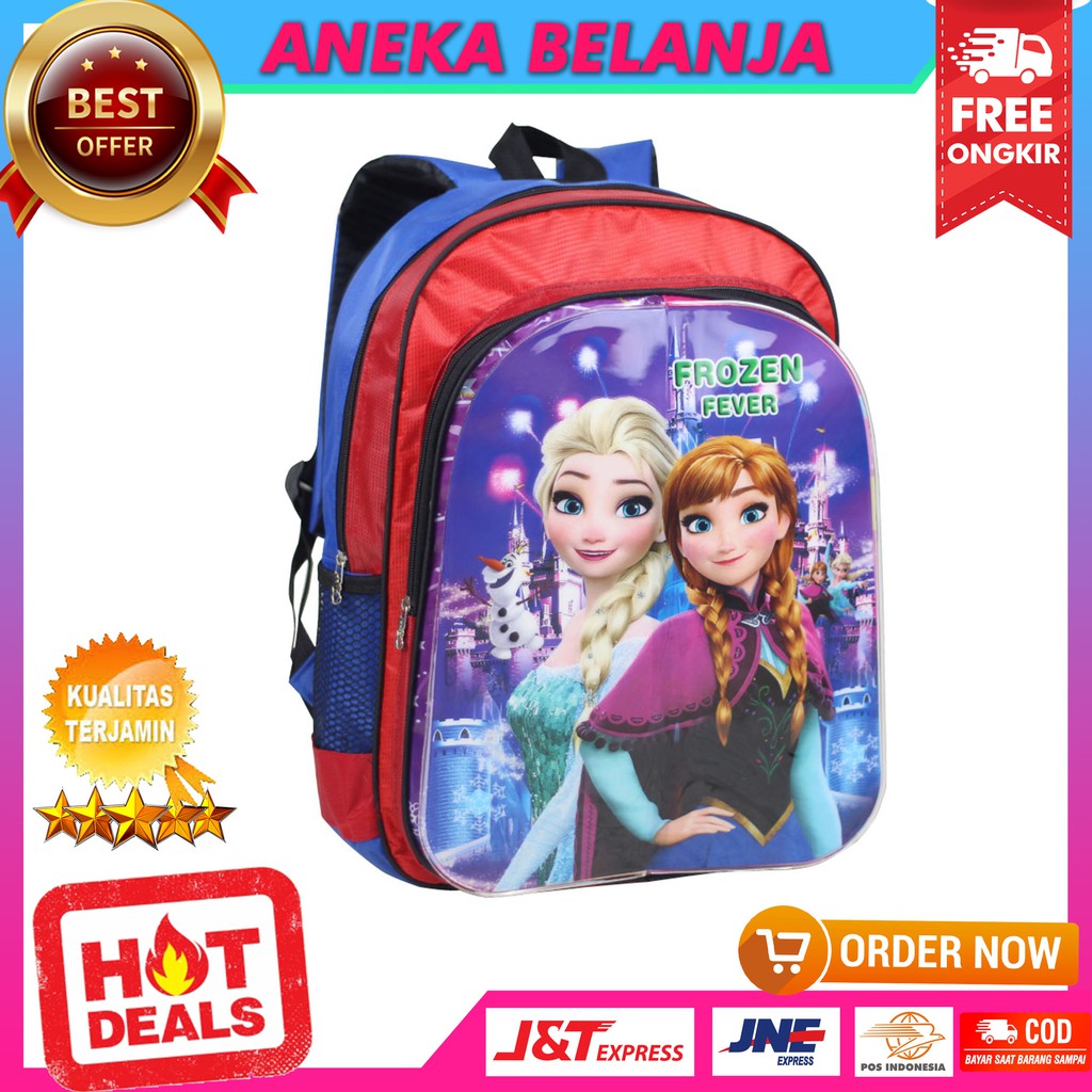 Tas Ransel Anak Cewek Gambar Kartun Lucu Berkualitas Kuat Awet Keren Tas Sekolah PAUD TK SD Stylish