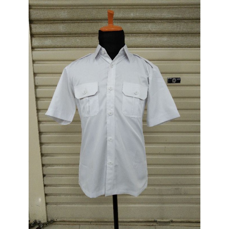 Baju Putih seragam Dinas PNS baju PDH PDL Safari size M, L, XL, XXL.