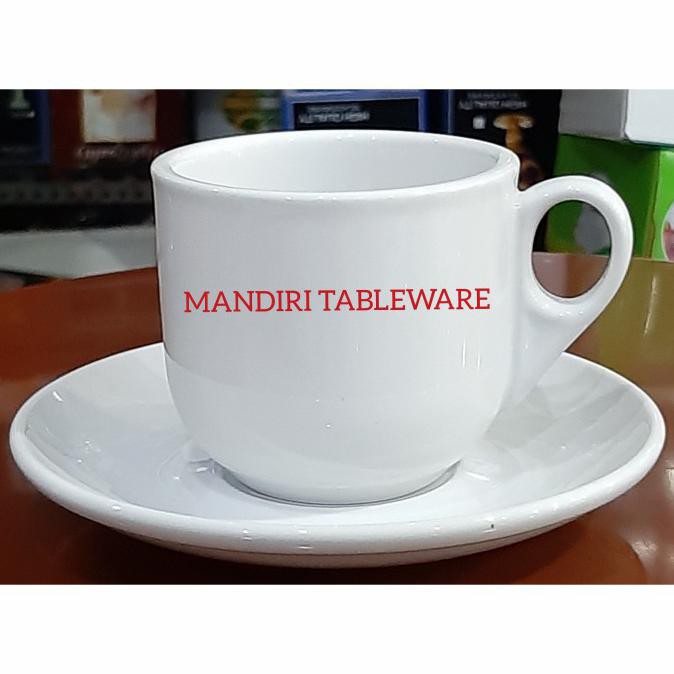 6 PASANG CANGKIR SET PUTIH POLOS / CANGKIR KOPI / CANGKIR TEH