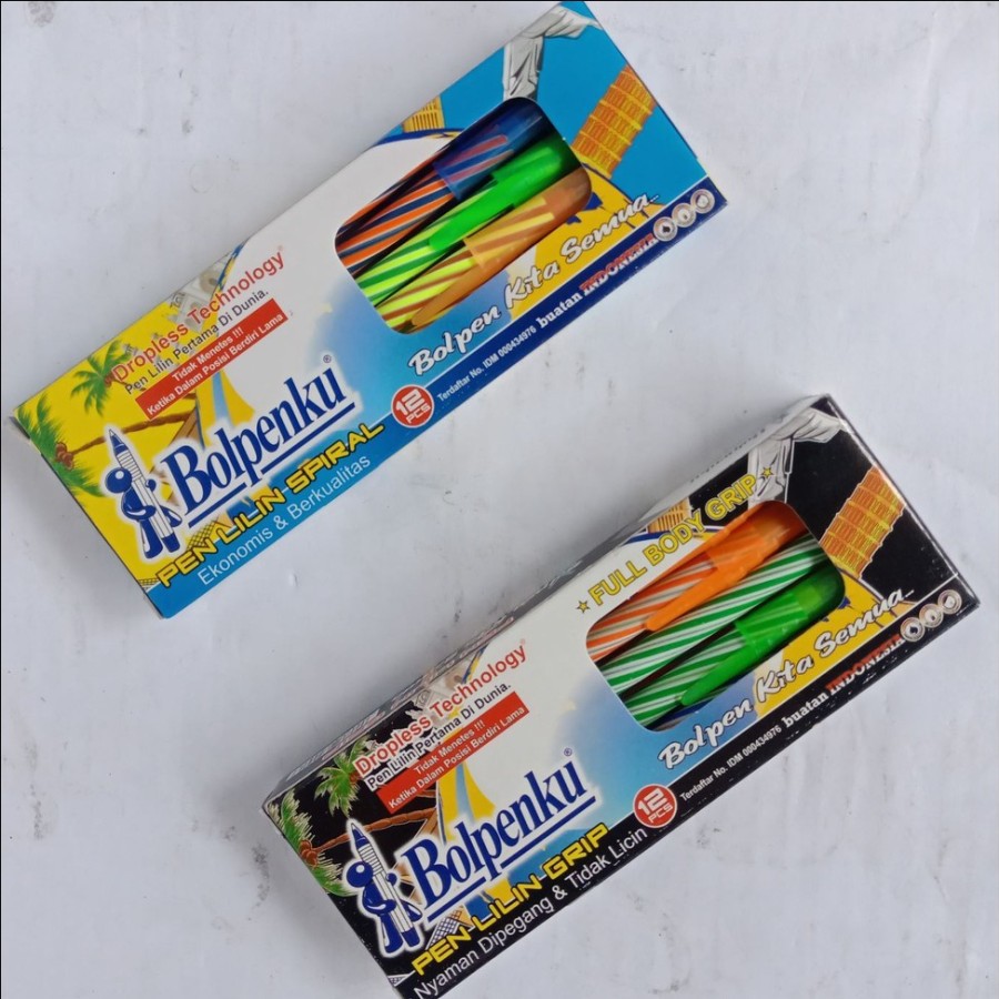 

Pulpen | Pena Lilin | Bolpen | Gel Bolpenku Motif Spiral & Grip Hitam