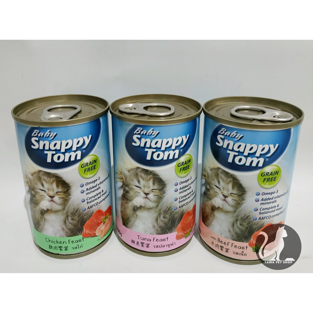 

Baby Snappy Tom Wetfood Kaleng 150gr