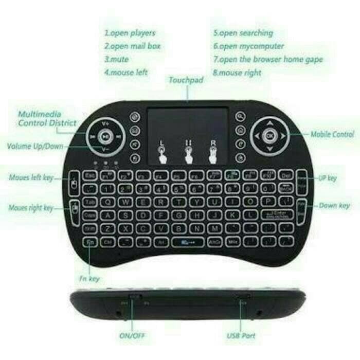 Rechargeable Mini Wireless Keyboard For Android Tv Box mini