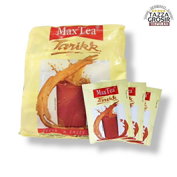 

Max Tea Tarik Instant 25gr – 1 Renceng Isi 10 Sachet | Teh Tarik Instan Creamy & Nikmat | Maxtea Original