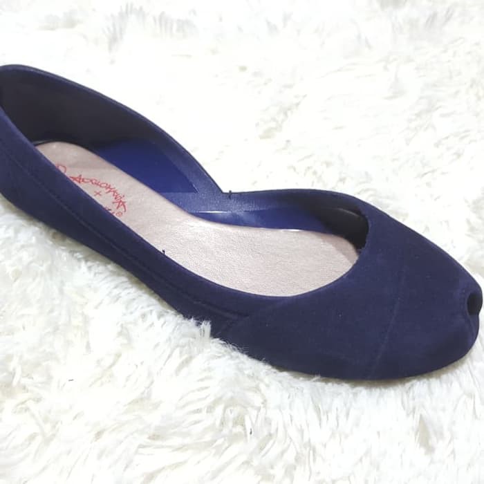 Jelly shoes bara bara sepatu wanita bludru import flatshoes 80913R