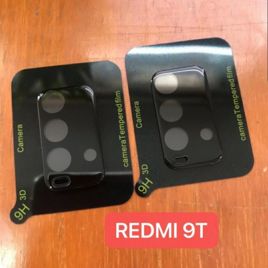 XIAOMI REDMI 9T Premium Frame Hitam Kamera 3D Round Edge Camera