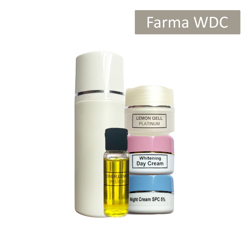 Farma WDC Paket Komplit 5in1 Skincare Pembersih Dan Pemutih Wajah