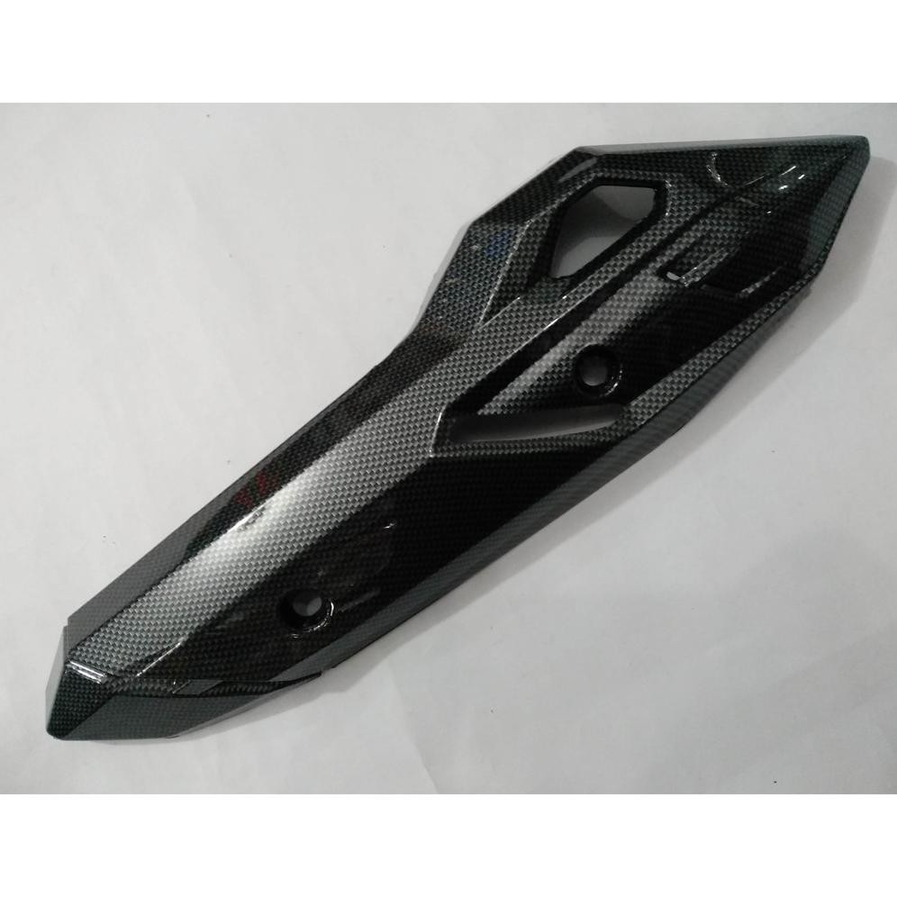 Tameng Knalpot Tutup Knalpot Cover Tutup Pelindung Knalpot Vario 125 150 Karbon Hitam Variasi