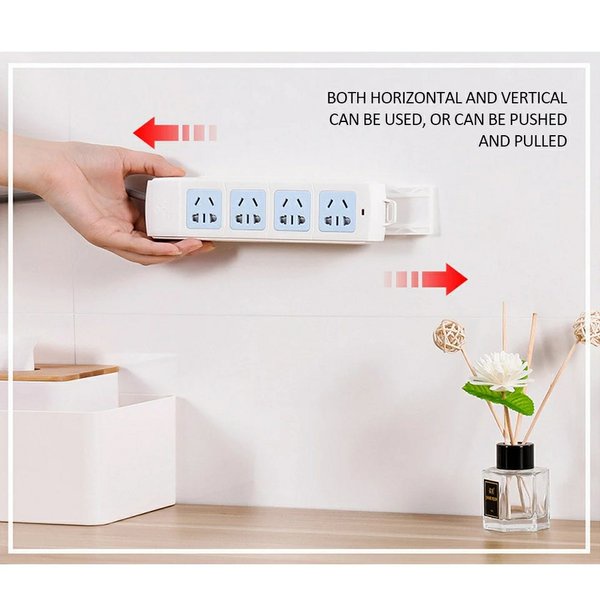 Tempelan Dinding Stop Kontak Remote AC Colokan Soket Terminal Listrik Gantungan Holder Serbaguna