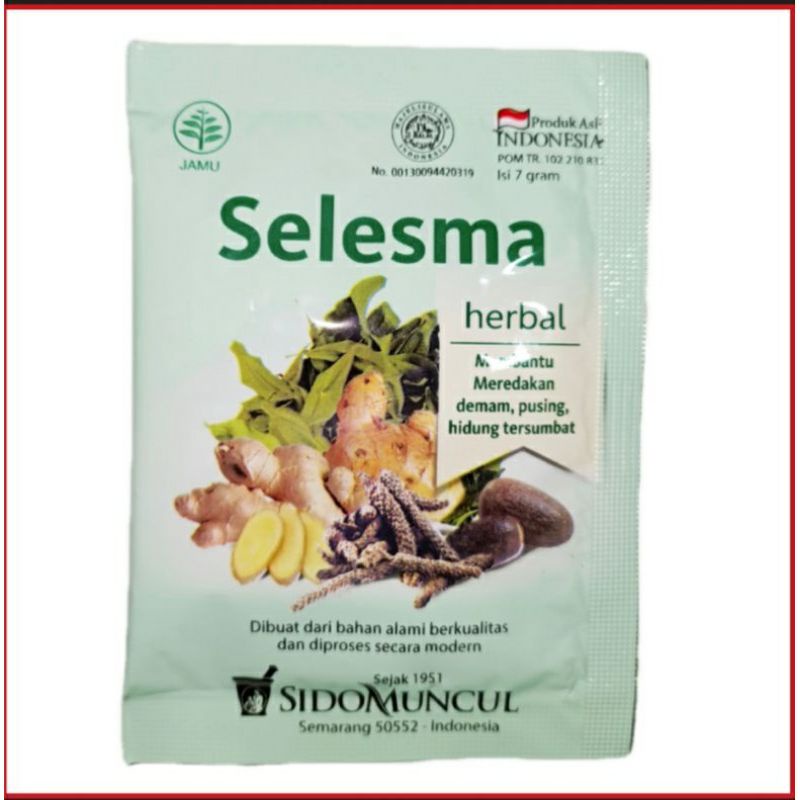 

SELESMA _ISI 10 SACHET,meredakan demam,sakit kepala