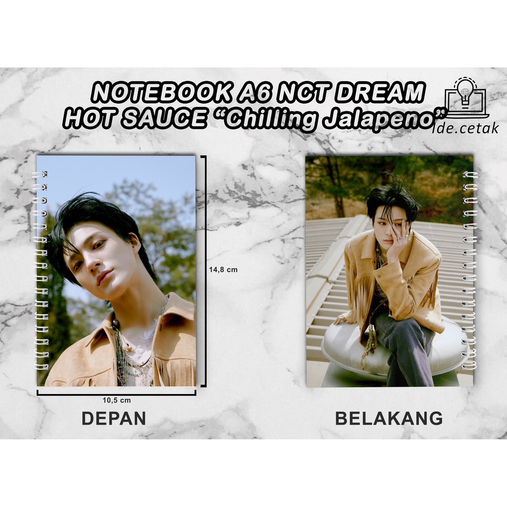 

Notebook NCT DREAM Hot Sauce A6 Unofficial / Buku Catatan A6 / Notes Kpop Murah Isi 50 Lembar BACA DESKRIPSI