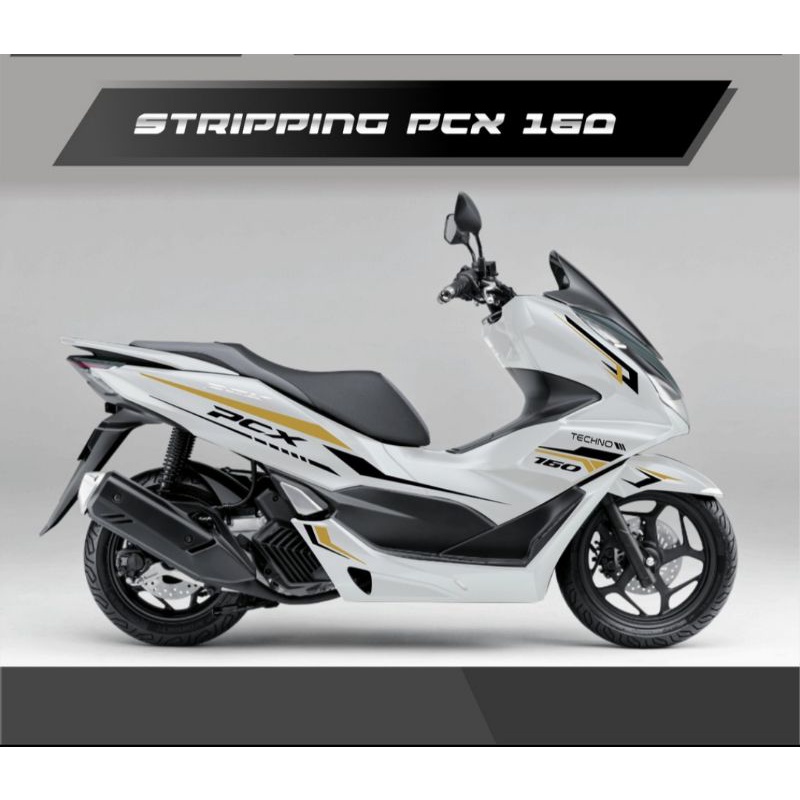 cutting sticker honda pcx 160 putih