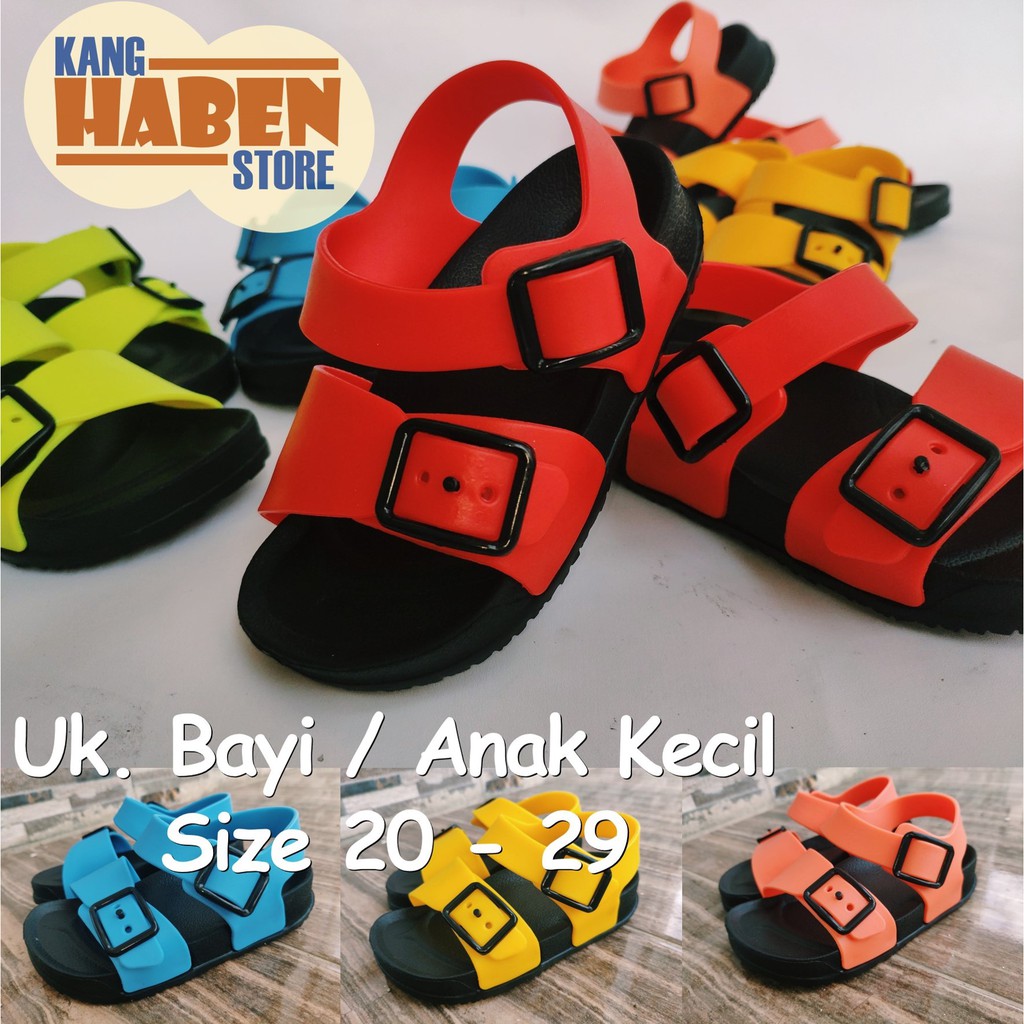 296ED Sandal Bayi dan Anak Flip Flop Resmi - Sendal Gesper Laki Laki Perempuan Balita Dulux