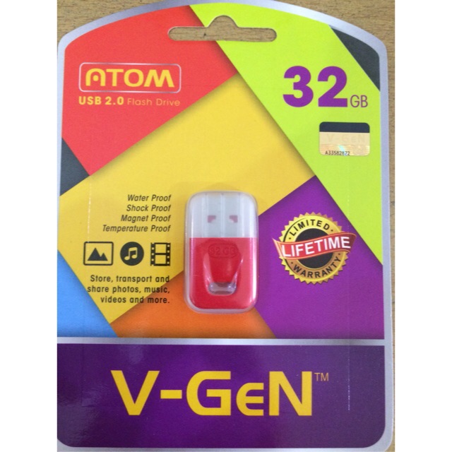 C*    Flashdisk V-gen Atom 32GB Original