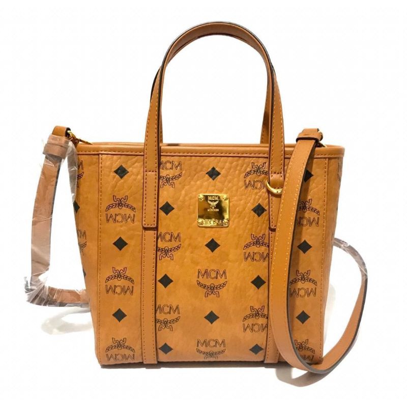 MCM Toni mini tote cognac Size 19x20x10cm