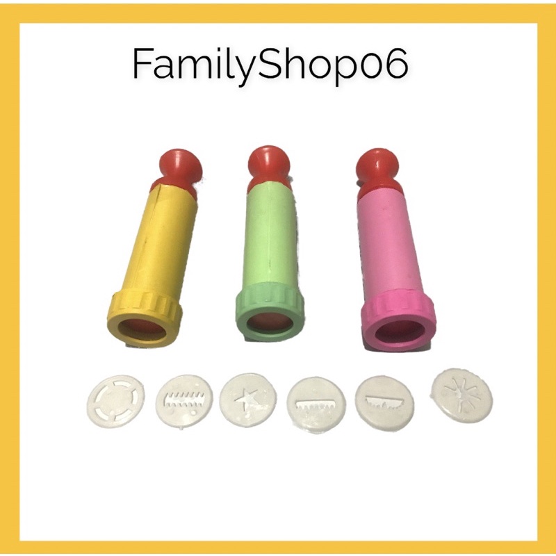 Cetakan Semprit Dorong Spuit Kue Akar kelapa Plastik Motif