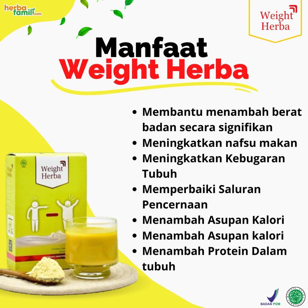 Weight Herba 3 Box - 100% Original Quality Premium Susu Kambing Berat Badan Dewasa &amp; Penambah Nafsu Makan isi 200gr