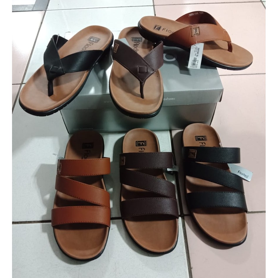  Fladeo  Shoes Mens MDS 150 Sandal  Jepit  Pria  Sendal Selop 