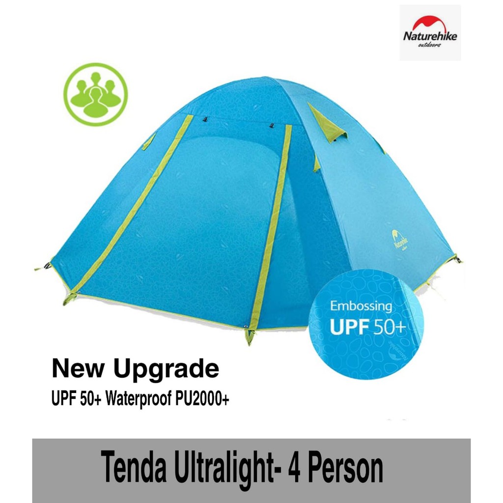 TENDA ULTRALIGHT NATUREHIKE 4 ORANG NEW UPGRADE SERIES TENT
