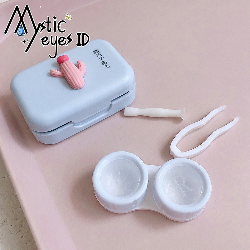 MYSTICEYES 3D Fruit Softlens Case / Case Soflens / Kontak Lensa Case Motif Buah 3D