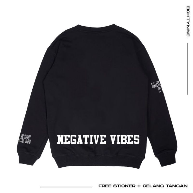 sweater crewnek aighty nine - black edition