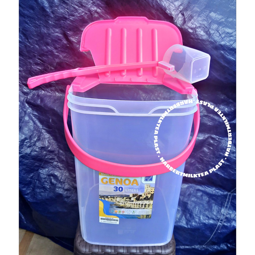 Aquarium Es Kelapa 30 Liter Gayung Toples Buah Genoa Vindo Shopee Indonesia Harga aquarium es kelapa