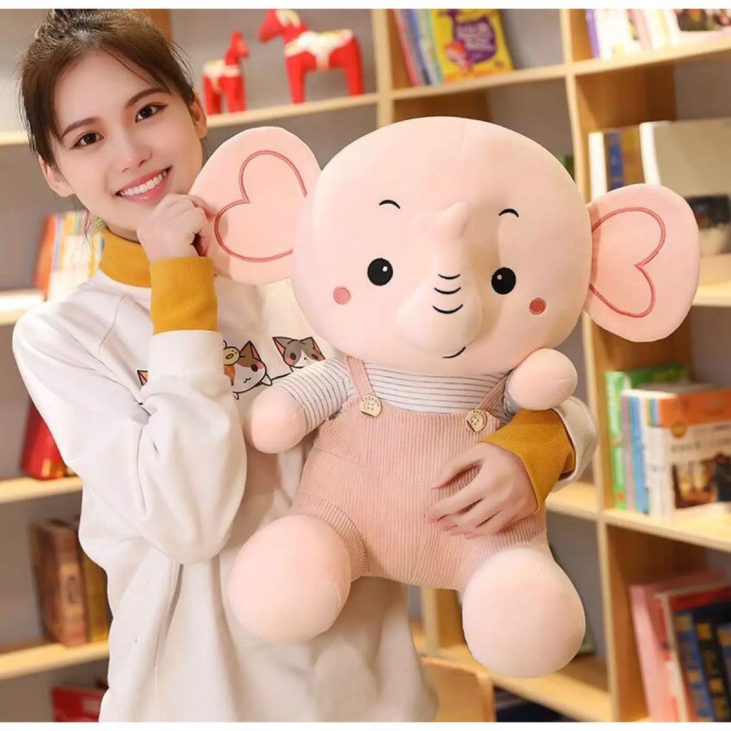 TERBARU !! Boneka Gajah Pake Baju Lucu Imut Ukuran 50 cm / Mainan Mewah Lucu Gemesin