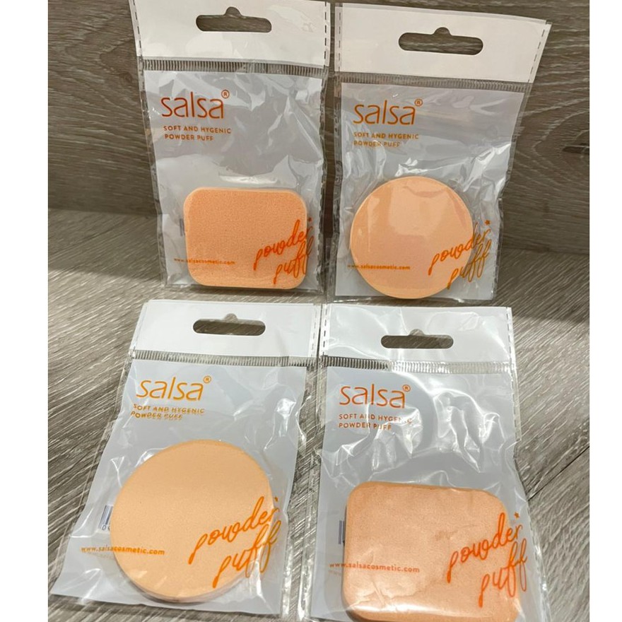 SALSA Sponge Bedak Bulat &amp; Persegi Spons Tepuk Bedak Padat Spon Bedak Spon Make Up