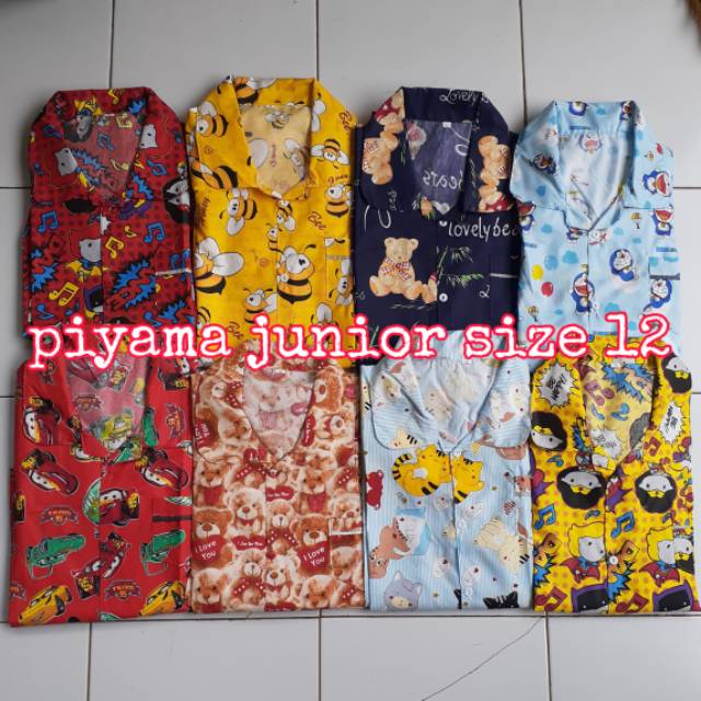 (COD)PIYAMA ANAK JUNIOR 6-11 tahun