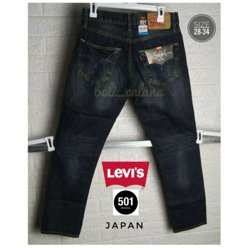 Celana Jeans Panjang Pria Standar Regular Fit Levis 501 Import Japan Size 28 Sampai 34 Celana Levis