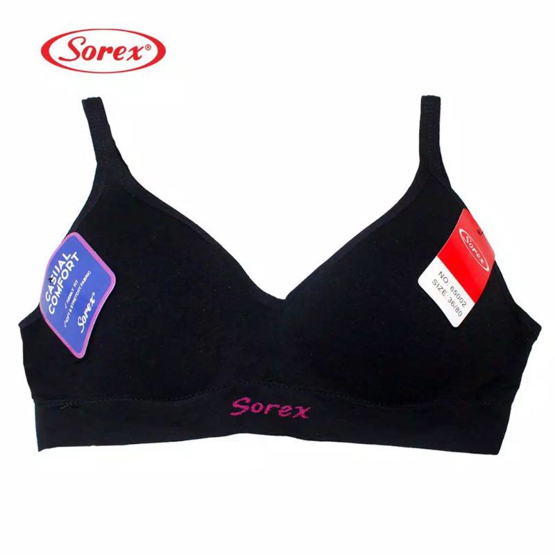 SOREX Bra Basic Casual  65002 Busa tipis  Berkawat