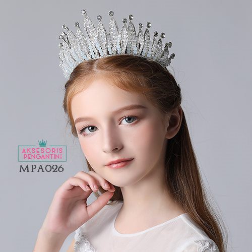 Aksesoris Mahkota Pesta Anak Premium l Crown Crystal Putri - MPA026