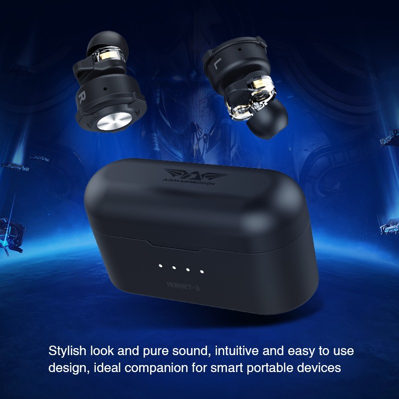 Armaggeddon Hornet 3 TWS True Gaming Wireless Dual Driver Earbuds