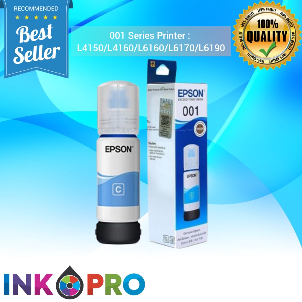 Tinta Epson 001 PREMIUM Untuk Printer L4150 L4160 L6160 L6170 L6190