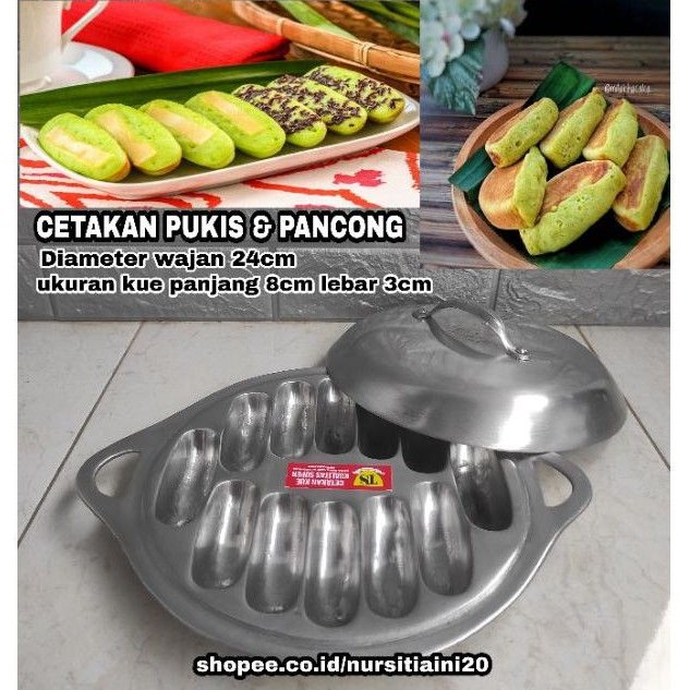 Cetakan pukis pancong 12 lubang - Cetakan kue pukis murah