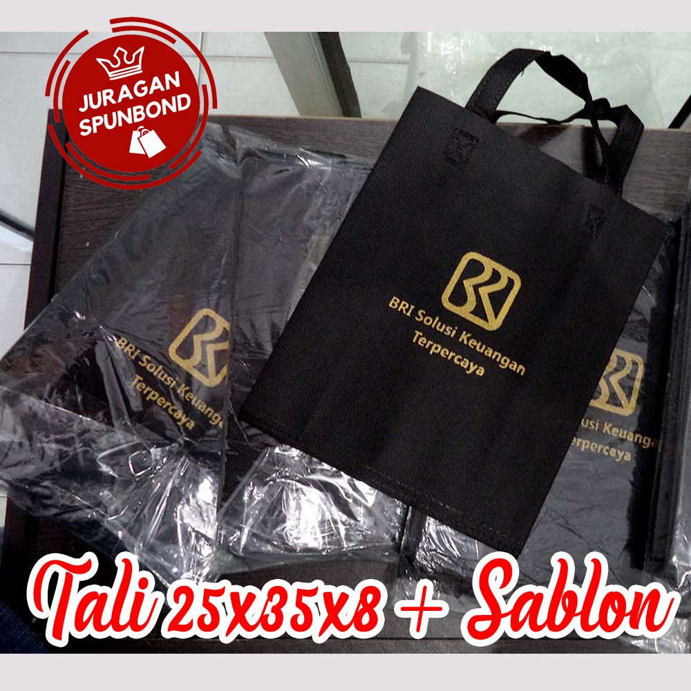 Download 25x35x8 kantong spunbond / tas spunbond / goodie bag / sablon goodie bag | Shopee Indonesia