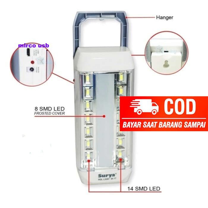 Lampu Emergency Rechargeable Automatic ( Lampu Darurat Kebakaran )