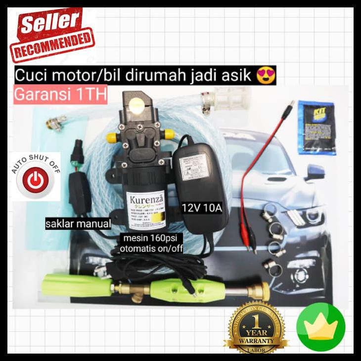 Mesin Power Sprayer Portable Alat Cuci Motor Mobil Steam