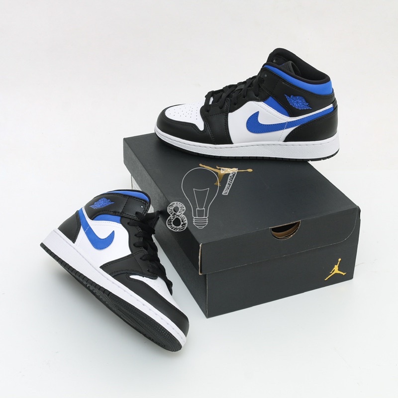 Air Jordan 1 Mid Racer Blue GS Women