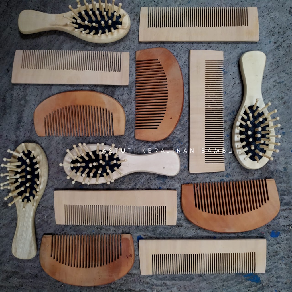 Sisir Kayu Mini/Sisir Kayu Souvenir/Sisir Kayu Ecofriendly/Sisir Kayu Lucu/Souvenir Pernikahan/Sisir