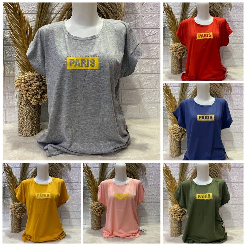 Kaos Wanita Oversize Jumbo Kaos Wanita Lengan Pendek Beauty Fashion