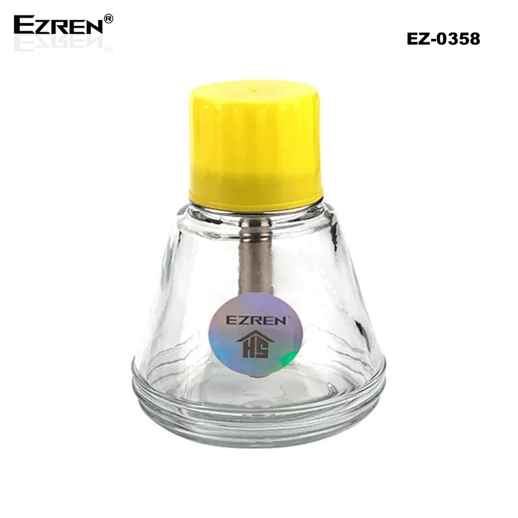 Ezren EZ-0358 Botol Alkohol Kaca Stainless Jenis Penekan pipa