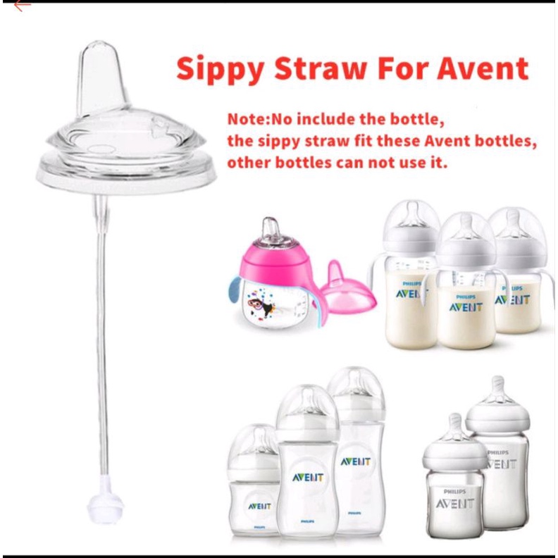 Sippy Cup straw replacer for Philips Avent natural straw replacement dot avent classic chokeless dr brown / sedotan avent natural