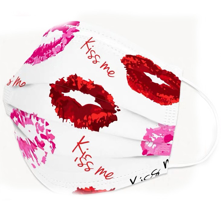 

La Floret 10 pcs /pack Masker wajah Medis 3 layer guard filter Printed Disposable Surgical Mask